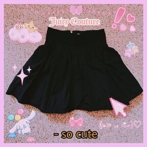 Vintage Juicy Couture Black Skater Skirt